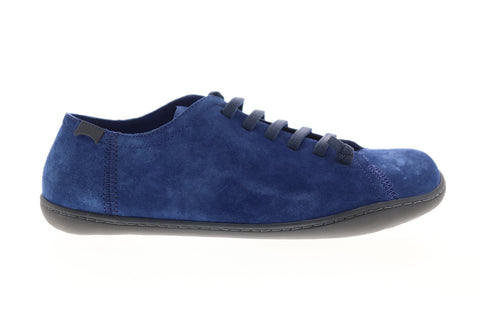 Camper Peu Cami K100300-006 Mens Blue Suede Lace Up Low Top Sneakers Shoes