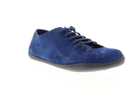 Camper Peu Cami K100300-006 Mens Blue Suede Lace Up Low Top Sneakers Shoes