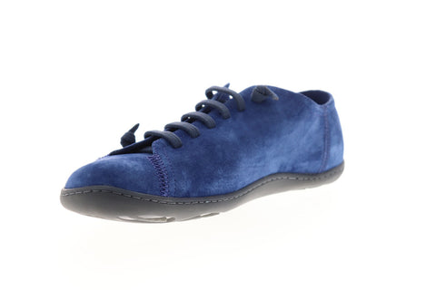 Camper Peu Cami K100300-006 Mens Blue Suede Lace Up Low Top Sneakers Shoes