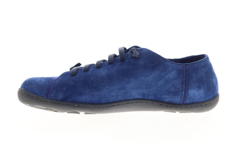 Camper Peu Cami K100300-006 Mens Blue Suede Lace Up Low Top Sneakers Shoes