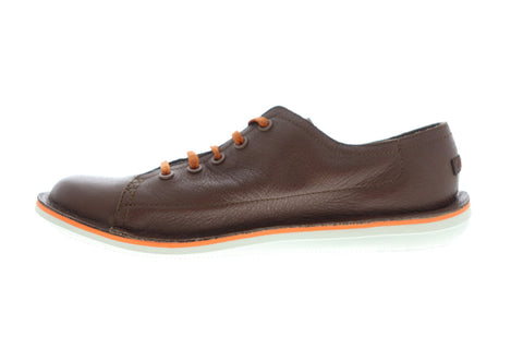 Camper Beetle K100307-004 Mens Brown Leather Lace Up Low Top Sneakers Shoes
