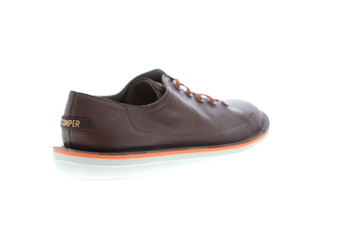 Camper Beetle K100307-004 Mens Brown Leather Lace Up Low Top Sneakers Shoes
