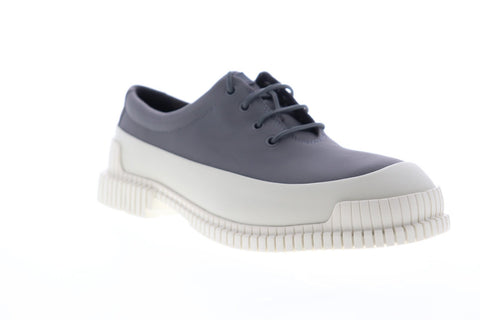 Camper Pix K100360-008 Mens Gray Leather Casual Lace Up Oxfords Shoes
