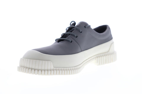 Camper Pix K100360-008 Mens Gray Leather Casual Lace Up Oxfords Shoes