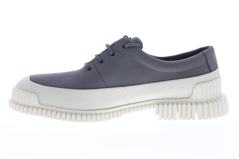Camper Pix K100360-008 Mens Gray Leather Casual Lace Up Oxfords Shoes