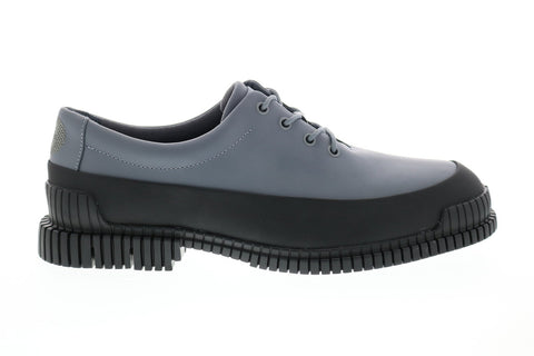 Camper Pix K100360-016 Mens Gray Leather Lace Up Plain Toe Oxfords Shoes