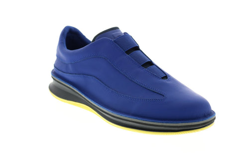 Camper Rolling K100389-009 Mens Blue Leather Slip On Euro Sneakers Shoes
