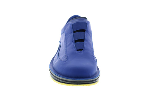 Camper Rolling K100389-009 Mens Blue Leather Slip On Euro Sneakers Shoes