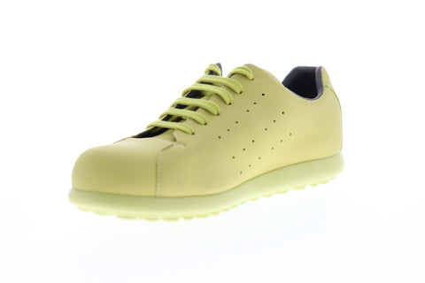 Camper Pelotas Xlite K100397-007 Mens Yellow Leather Lace Up Low Top Sneakers Shoes