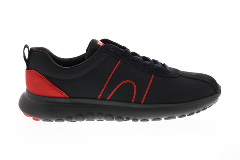 Camper Canica K100405-005 Mens Black Canvas Lace Up Euro Sneakers Shoes
