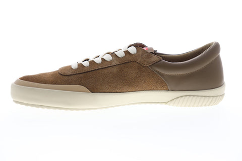 Camper Peu Rambla Rail K100413-001 Mens Brown Suede Lace Up Low Top Sneakers Shoes