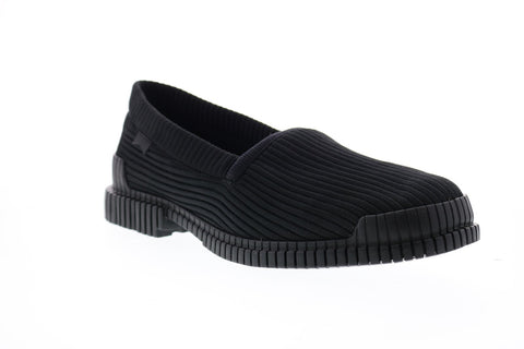 Camper Pix K100415-001 Mens Black Canvas Loafers & Slip Ons Penny Shoes