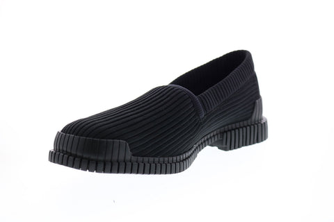 Camper Pix K100415-001 Mens Black Canvas Loafers & Slip Ons Penny Shoes