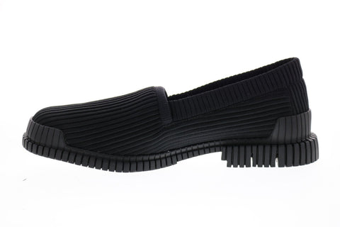 Camper Pix K100415-001 Mens Black Canvas Loafers & Slip Ons Penny Shoes