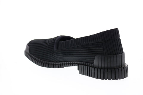 Camper Pix K100415-001 Mens Black Canvas Loafers & Slip Ons Penny Shoes