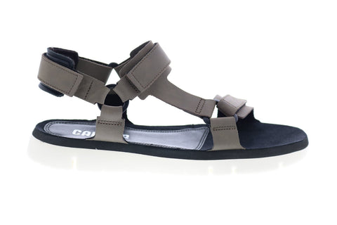 Camper Oruga Sandal K100416-006 Mens Gray Leather Strap Sport Sandals Shoes