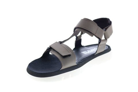 Camper Oruga Sandal K100416-006 Mens Gray Leather Strap Sport Sandals Shoes