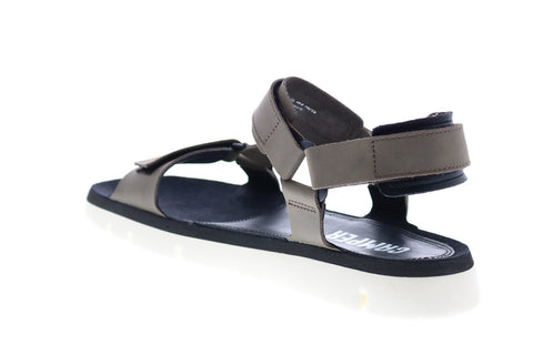 Camper Oruga Sandal K100416-006 Mens Gray Leather Strap Sport Sandals Shoes