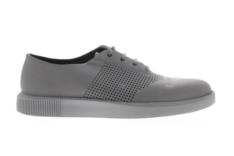 Camper Twins K100429-003 Mens Gray Leather Casual Lace Up Oxfords Shoes