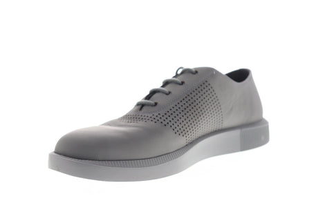 Camper Twins K100429-003 Mens Gray Leather Casual Lace Up Oxfords Shoes