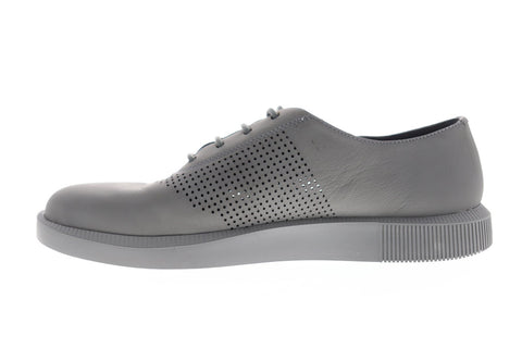 Camper Twins K100429-003 Mens Gray Leather Casual Lace Up Oxfords Shoes
