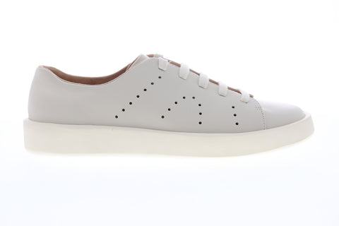 Camper Courb K100432-001 Mens Beige Tan Leather Lace Up Low Top Sneakers Shoes