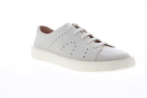 Camper Courb K100432-001 Mens Beige Tan Leather Lace Up Low Top Sneakers Shoes