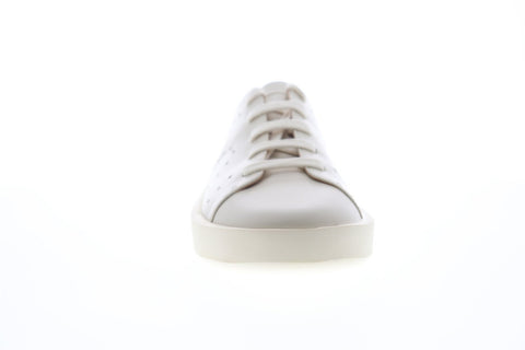 Camper Courb K100432-001 Mens Beige Tan Leather Lace Up Low Top Sneakers Shoes