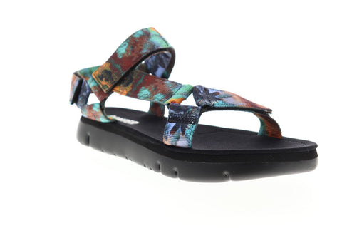 Camper Oruga K100451-001 Mens Blue Canvas Strap Sport Sandals Shoes