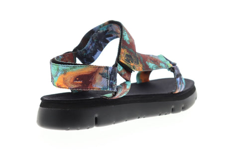 Camper Oruga K100451-001 Mens Blue Canvas Strap Sport Sandals Shoes