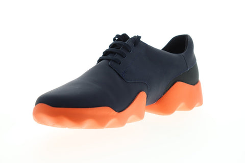 Camper Dub K100469-001 Mens Blue Leather Lace Up Low Top Sneakers Shoes
