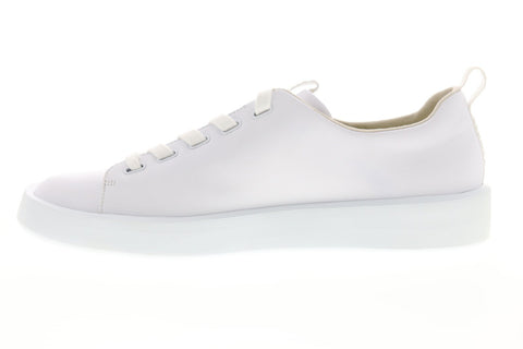 Camper Courb K100474-001 Mens White Leather Lace Up Low Top Sneakers Shoes
