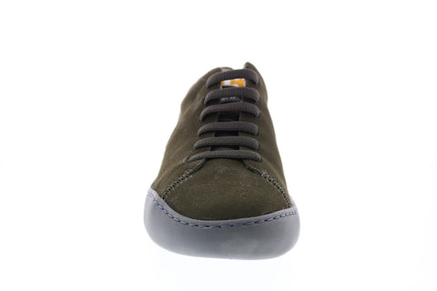 Camper Peu Touring K100479-010 Mens Green Suede Lace Up Euro Sneakers Shoes
