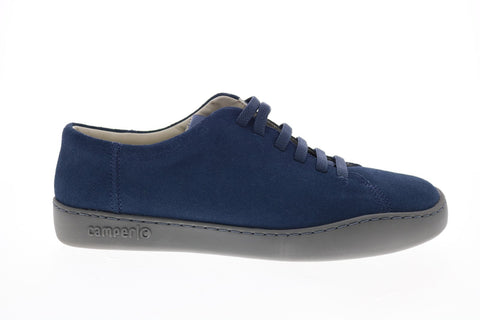 Camper Peu Touring K100479-017 Mens Blue Suede Lace Up Euro Sneakers Shoes