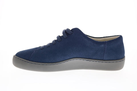 Camper Peu Touring K100479-017 Mens Blue Suede Lace Up Euro Sneakers Shoes