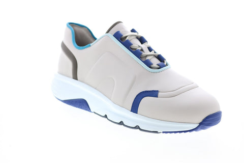 Camper Tws K100488-001 Mens Beige Blue Leather Lace Up Euro Sneakers Shoes
