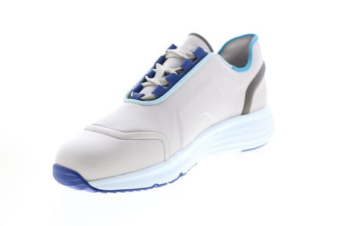 Camper Tws K100488-001 Mens Beige Blue Leather Lace Up Euro Sneakers Shoes