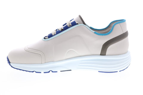 Camper Tws K100488-001 Mens Beige Blue Leather Lace Up Euro Sneakers Shoes