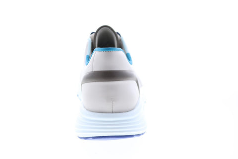 Camper Tws K100488-001 Mens Beige Blue Leather Lace Up Euro Sneakers Shoes