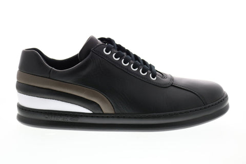 Camper TWS K100489-001 Mens Black Leather Lace Up Euro Sneakers Shoes