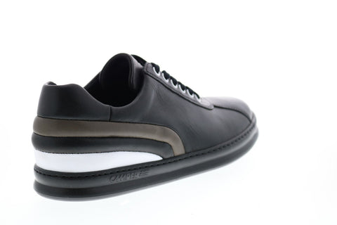 Camper TWS K100489-001 Mens Black Leather Lace Up Euro Sneakers Shoes