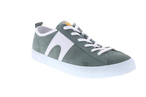 Camper Imar Copa K100518-004 Mens Green Suede Lace Up Euro Sneakers Shoes