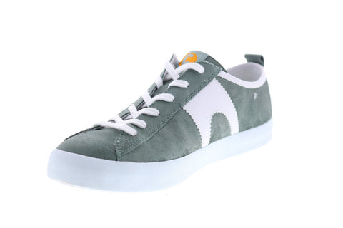 Camper Imar Copa K100518-004 Mens Green Suede Lace Up Euro Sneakers Shoes