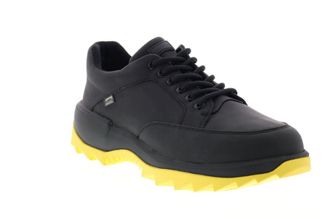 Camper Helix K100525-001 Mens Black Leather Lace Up Euro Sneakers Shoes