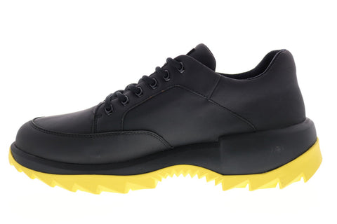 Camper Helix K100525-001 Mens Black Leather Lace Up Euro Sneakers Shoes