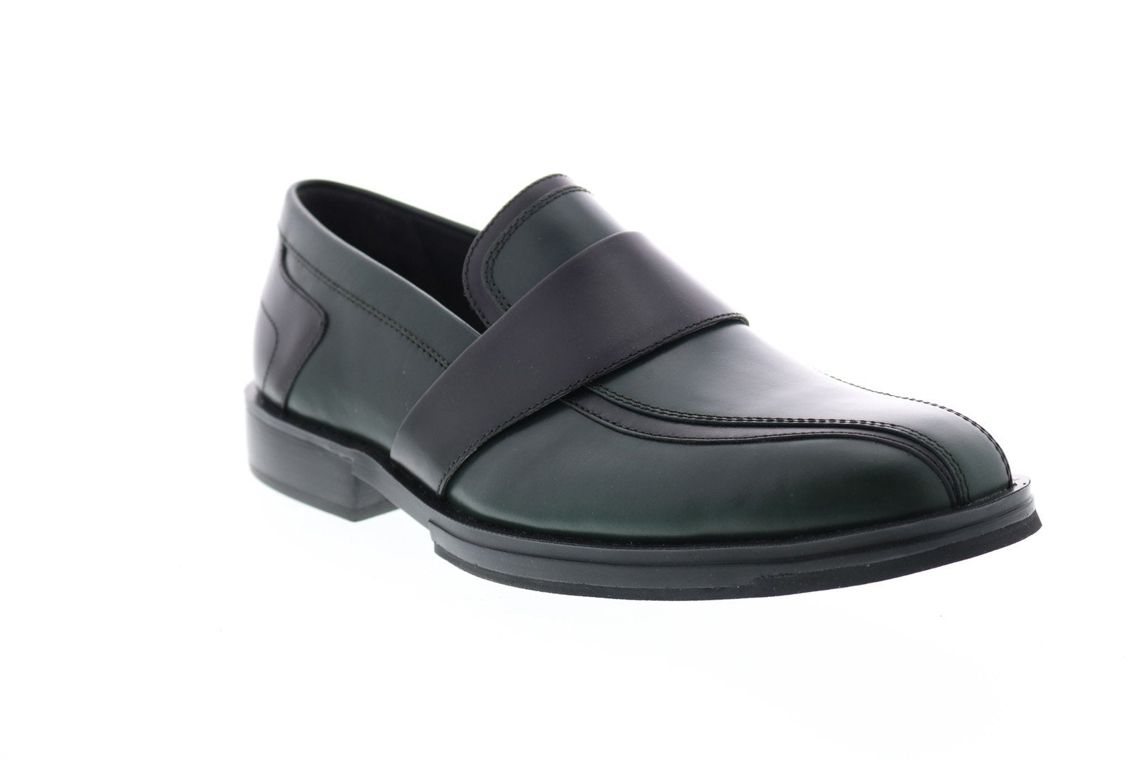 Camper Together with Kiko Kostadinov Mens Green Leather Penny