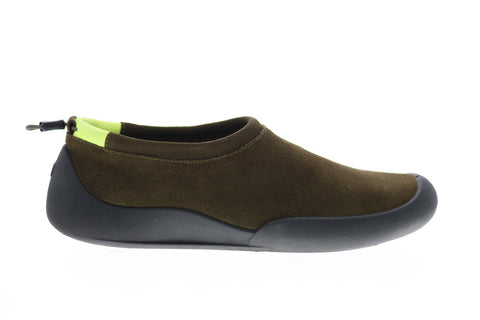 Camper Sako K100535-002 Mens Green Suede Slip On Clogs Slippers Shoes