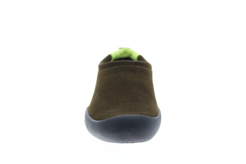 Camper Sako K100535-002 Mens Green Suede Slip On Clogs Slippers Shoes