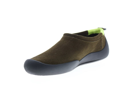 Camper Sako K100535-002 Mens Green Suede Slip On Clogs Slippers Shoes