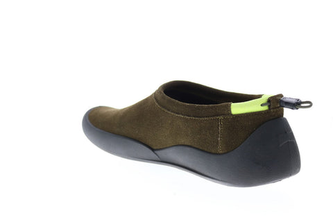 Camper Sako K100535-002 Mens Green Suede Slip On Clogs Slippers Shoes